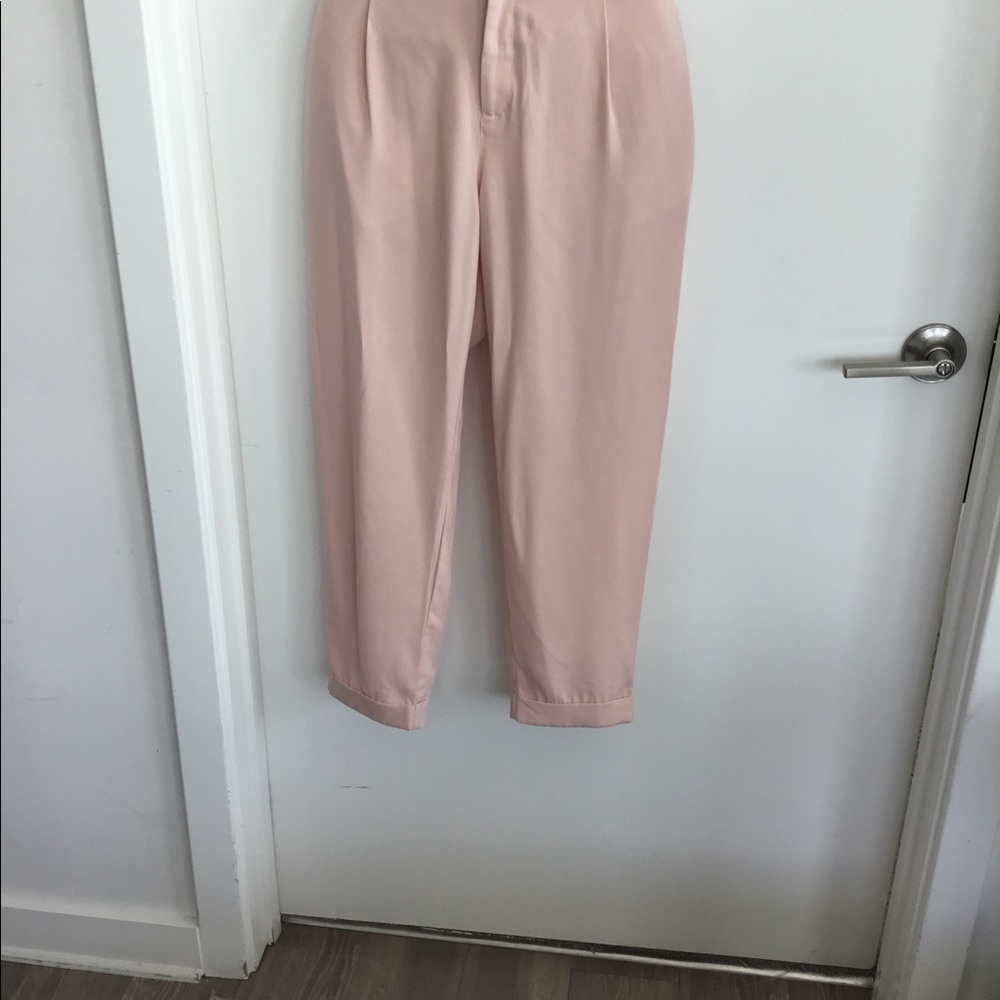 H&M  Pink long crop Pants Size 8 $25